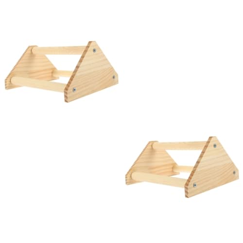 HAPINARY 2 Stücke Vogel Barsch Spielzeug Für Papageien Natürliche Holz Huhn Stehen Vogel Barsch Rack Büro Decor von HAPINARY