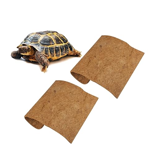 HAPINARY Reptilien-einstreu 2er-Pack Kokosfasermatte Schildkrötenmatte Atmungsaktiv 40 X 40 cm von HAPINARY
