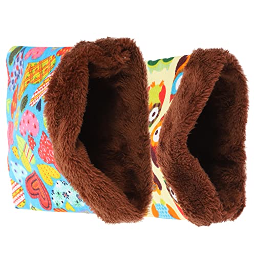 HAPINARY Bettset für Kleintiere 2-teilig Hamster-Schlafsack für Meerschweinchen Igel Chinchilla bequemes warmes Nest Versteck zufälliger Stil HAPINARY Bettset für Kleintiere 2-teilig Hamster-Schlafsack für Meerschweinchen Igel Chinchilla bequemes warmes Nest Versteck zufälliger Stil von HAPINARY