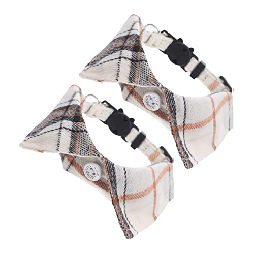 HAPINARY 2stücke Verstellbares Katzenhalsband Mit Glocke Und Niedlichem Schleifchen Bequemes Und Sicheres Design Für Haustiere Für Partys Und Täglichen Gebrauch von HAPINARY