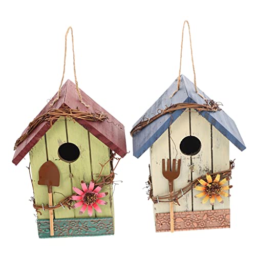 HAPINARY Vogelhäuschen Aus Holz Vogelnistkasten Vogelhäuschen Aus Naturholz Zum Aufhängen Vogelfutterstation HAPINARY Vogelhäuschen Aus Holz Vogelnistkasten Vogelhäuschen Aus Naturholz Zum Aufhängen Vogelfutterstation von HAPINARY