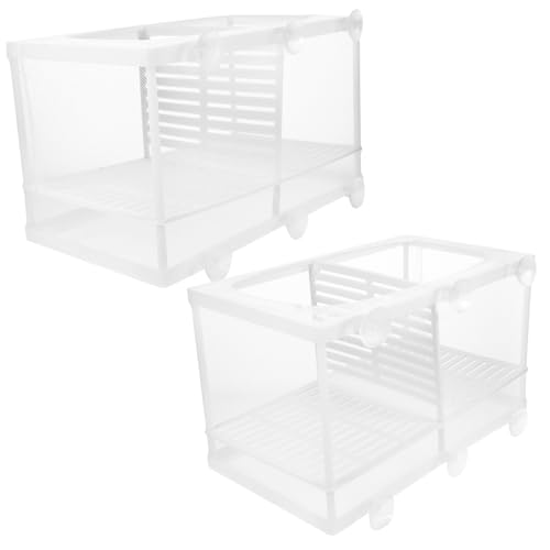 HAPINARY 2stücke Aquarium Fische Brutkasten Isolator Box Mit Netz Für Fischzucht Und Garnelen Schutz Vor Angriffen Kleiner Und Großer Fischeinkubator Für Neugeborene Und Eier HAPINARY 2stücke Aquarium Fische Brutkasten Isolator Box Mit Netz Für Fischzucht Und Garnelen Schutz Vor Angriffen Kleiner Und Großer Fischeinkubator Für Neugeborene Und Eier von HAPINARY