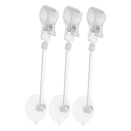 HAPINARY Aquarien Saugnapf Klammer Für Pflanzen Gemüse 360 Grad Verstellbar Tank Futter Halter Breit Öffnung Zubehör von HAPINARY