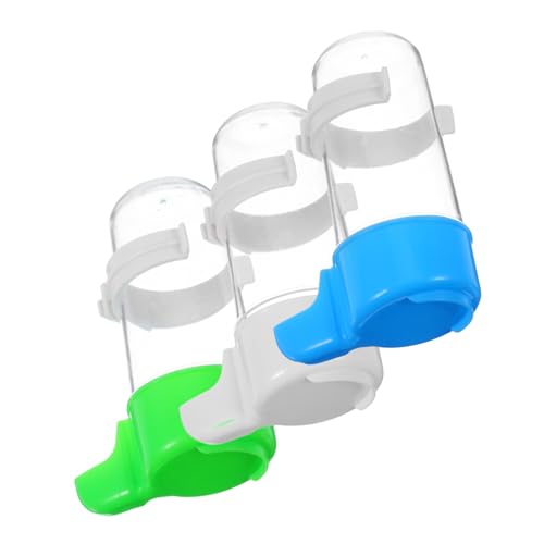 HAPINARY 3 Stück Automatischer Wasserspender Für Papageien Lovebirds Wasserspender Vogelfutterbecher Futterhalter Für Vögel Sichtweite Wasserspender Futternapf Für Vögel Plastik von HAPINARY
