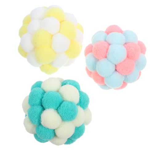 HAPINARY Katzen Spielzeug Katzenspielzeug Bälle 3er Set Katzenbälle Mit Glocken Interaktive Farbenfrohe Spielbälle Aus Fleece Für Katzen Katzenspielzeug Mit Geräuschen Für Spiel Und Spaß HAPINARY Katzen Spielzeug Katzenspielzeug Bälle 3er Set Katzenbälle Mit Glocken Interaktive Farbenfrohe Spielbälle Aus Fleece Für Katzen Katzenspielzeug Mit Geräuschen Für Spiel Und Spaß von HAPINARY