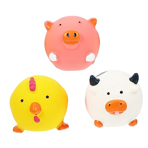 HAPINARY Quietschspielzeug Für Hunde Aus Latex 3er-Pack Beißspielzeug Für Welpen Interaktives Pädagogisches Hundespielzeug Beißspielzeug Für Hunde Mit Ton HAPINARY Quietschspielzeug Für Hunde Aus Latex 3er-Pack Beißspielzeug Für Welpen Interaktives Pädagogisches Hundespielzeug Beißspielzeug Für Hunde Mit Ton von HAPINARY