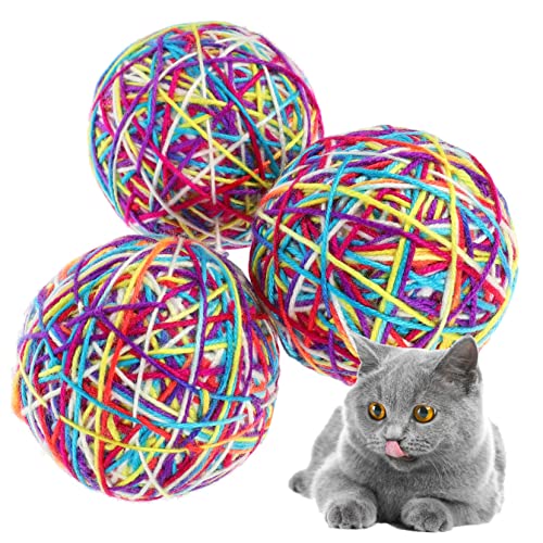 HAPINARY 3 Stück Katzenspielzeug Ball Interaktives Katzenspielzeug Haustierspielzeug Plüsch Katzenspielzeug Lustiges Katzenspielzeug Verschleißfestes Katzenspielzeug Schaumstoff HAPINARY 3 Stück Katzenspielzeug Ball Interaktives Katzenspielzeug Haustierspielzeug Plüsch Katzenspielzeug Lustiges Katzenspielzeug Verschleißfestes Katzenspielzeug Schaumstoff von HAPINARY