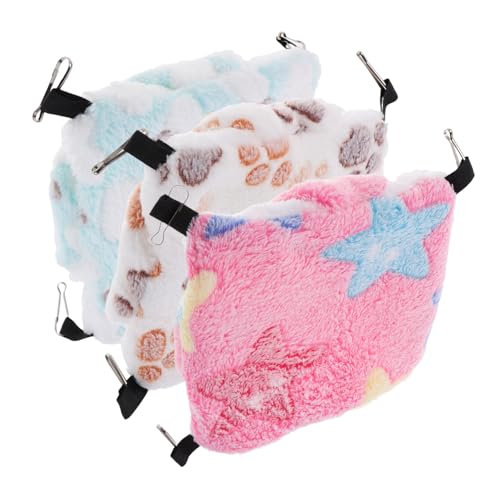 HAPINARY 3 Stück Teiliges Hamster-hängematten- Plüsch-Fleece Doppellagiger Schlafsack für Zuckergleiter Eichhörnchen und Kleine Haustiere Winterwarm und Einfach zu Reinigen HAPINARY 3 Stück Teiliges Hamster-hängematten- Plüsch-Fleece Doppellagiger Schlafsack für Zuckergleiter Eichhörnchen und Kleine Haustiere Winterwarm und Einfach zu Reinigen von HAPINARY