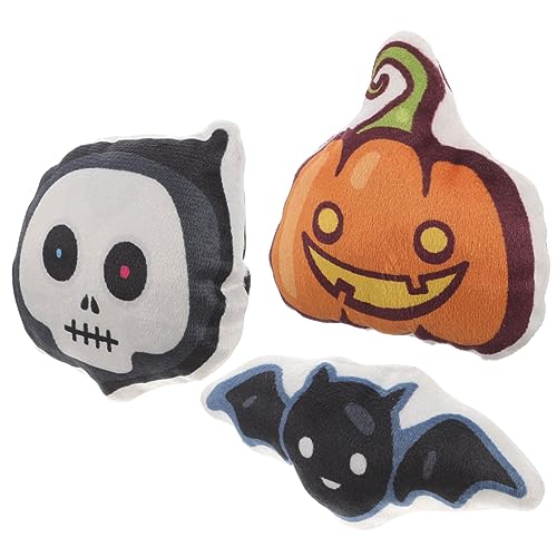 HAPINARY Halloween-kauspielzeug Für Katzen Kürbis-Form Interaktives Spielzeug Kleines Plüsch-Spielzeug Mit Leckerli-Funktion Für Kätzchen Und Hauskatzen von HAPINARY
