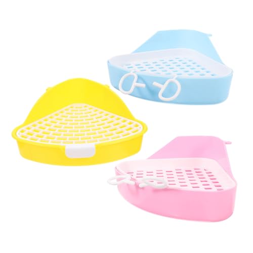 HAPINARY Toilettentrainer-Set 3-teilig Haustier-katzentoilette Eckdesign Einfach Für Meerschweinchen HAPINARY Toilettentrainer-Set 3-teilig Haustier-katzentoilette Eckdesign Einfach Für Meerschweinchen von HAPINARY