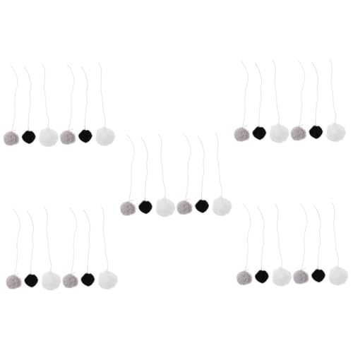 HAPINARY 30 STK Spielzeug für Katzenstreu Elastisches Katzenspielzeug Lustiges Katzenspielzeug Katzenkauball Interaktiver Katzenball Katzenspielzeugball Pet Bälle Spielzeug Bommel HAPINARY 30 STK Spielzeug für Katzenstreu Elastisches Katzenspielzeug Lustiges Katzenspielzeug Katzenkauball Interaktiver Katzenball Katzenspielzeugball Pet Bälle Spielzeug Bommel von HAPINARY