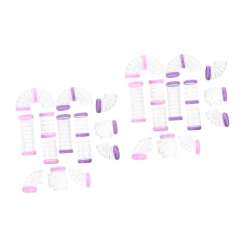 HAPINARY 2sets Hamster Tube Kit Tunnel Für Hamster Sichere Versorgung Für Tiere 16 Stücke * 2 von HAPINARY