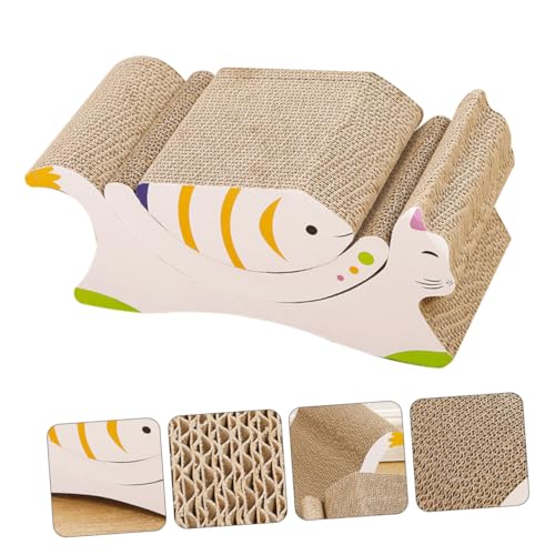 HAPINARY Kratzbretter Aus Strukturierter Pappe Katzenspielzeug-Set Für Hauskatzen Kätzchen-kratzbrett 3-teiliges Kratzmöbel-Lounge-Material HAPINARY Kratzbretter Aus Strukturierter Pappe Katzenspielzeug-Set Für Hauskatzen Kätzchen-kratzbrett 3-teiliges Kratzmöbel-Lounge-Material von HAPINARY