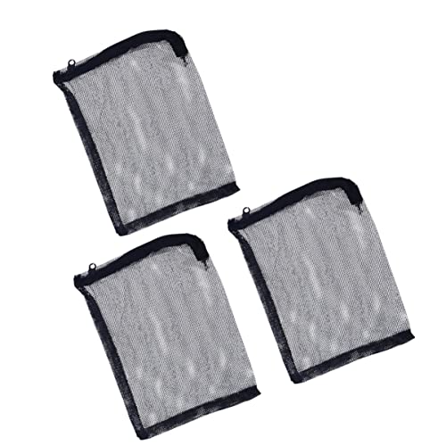 HAPINARY 3St Aquarium Filter Bag Pond Filter Bag Zipper Filter Bag Reusable Filter Bag Nylonfilterbeutel Zugbeutel für Aquarien Gittergewebe Ausrüstung Filtermaterial Keramikring von HAPINARY