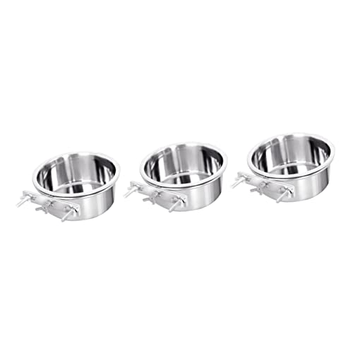 HAPINARY 3St Hängender Fressnapf edelstahlschüsseln edelstahlnapf Futternapf für Welpen praktischer Welpennapf Hundenäpfe Katzennapf verschleißfester Welpennapf Wassernapf für Welpen Silver HAPINARY 3St Hängender Fressnapf edelstahlschüsseln edelstahlnapf Futternapf für Welpen praktischer Welpennapf Hundenäpfe Katzennapf verschleißfester Welpennapf Wassernapf für Welpen Silver von HAPINARY
