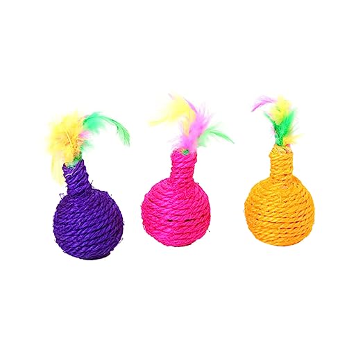 HAPINARY Bunte Sisal Bälle Katzenspielzeug Haustierspielzeug Beißspielzeug Für Katzen Und Kätzchen HAPINARY Bunte Sisal Bälle Katzenspielzeug Haustierspielzeug Beißspielzeug Für Katzen Und Kätzchen von HAPINARY