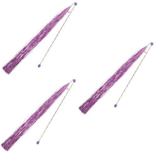 HAPINARY 3-teiliges Interaktives Katzenspielzeug Für Hauskatzen Lustiger Neckstab Glitzerquaste Für Kätzchen Angelruten-Spielzeug HAPINARY 3-teiliges Interaktives Katzenspielzeug Für Hauskatzen Lustiger Neckstab Glitzerquaste Für Kätzchen Angelruten-Spielzeug von HAPINARY