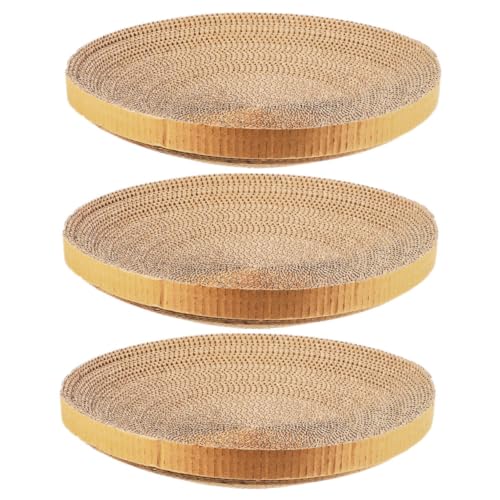 HAPINARY 3er-Pack Katzenkratzmatten-Ersatzkern für Indoor-Kätzchen gewelltes Kratzbrett wiederverwendbar HAPINARY 3er-Pack Katzenkratzmatten-Ersatzkern für Indoor-Kätzchen gewelltes Kratzbrett wiederverwendbar von HAPINARY