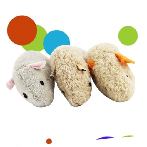 HAPINARY 3St katzenspielzeug Plüsch Spielzeug für Haustiere Flauschige Kuscheltiere Spielzeugkatze beißen Spielzeuge Mäuse Spielzeug Bissfest HAPINARY 3St katzenspielzeug Plüsch Spielzeug für Haustiere Flauschige Kuscheltiere Spielzeugkatze beißen Spielzeuge Mäuse Spielzeug Bissfest von HAPINARY