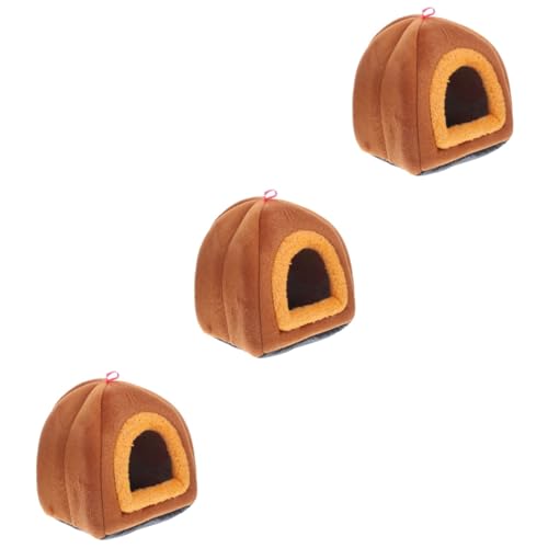 HAPINARY 3 Stücke Guinea Pig Bett Warme Nest Haustier Ruhen Schlaf Bett Chinchilla von HAPINARY