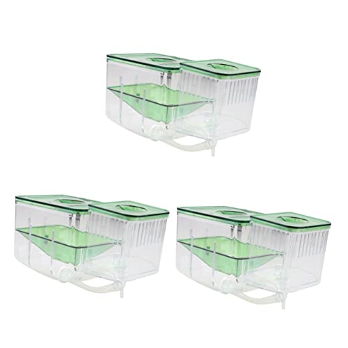 HAPINARY 3 Stücke Box Aquarium Fisch Züchter Box Fisch Tank Kit Isolierte Räume Für Schwangere Und Neugeborene Fische von HAPINARY