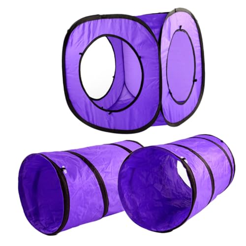 HAPINARY Katzentunnel 3er-Pack Kätzchen-tunnelspielzeug-Set Interaktives Spielzeug für Hauskatzen Quietschender Sound Lustiger Tunnel HAPINARY Katzentunnel 3er-Pack Kätzchen-tunnelspielzeug-Set Interaktives Spielzeug für Hauskatzen Quietschender Sound Lustiger Tunnel von HAPINARY