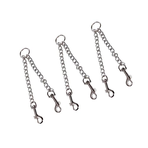 HAPINARY 3st Zugseil Haustierleine Kabel Hund Seil Ziehen Kette Zweiseitige Leine Gemütlich Haustierbedarf Silver HAPINARY 3st Zugseil Haustierleine Kabel Hund Seil Ziehen Kette Zweiseitige Leine Gemütlich Haustierbedarf Silver von HAPINARY