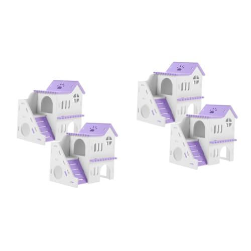 HAPINARY 4 Sets Hamsterhöhle Loft, Entzückendes Rattenhaus, Käfig, Hamsterhaus, Dekoratives Rattenversteck, Hamsterkäfig, Hamsterhaus, Versteck, Hamsterversteck, Meerschweinchenhaus, HAPINARY 4 Sets Hamsterhöhle Loft, Entzückendes Rattenhaus, Käfig, Hamsterhaus, Dekoratives Rattenversteck, Hamsterkäfig, Hamsterhaus, Versteck, Hamsterversteck, Meerschweinchenhaus, von HAPINARY