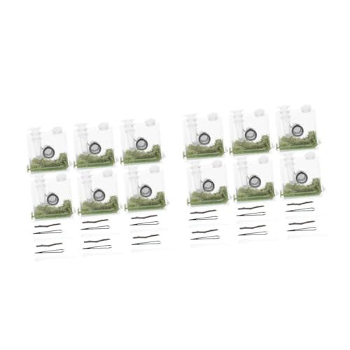 HAPINARY 4 Sets Springen Spinne Gehäuse Set Acryl Reptil Zucht Box Feeder von HAPINARY