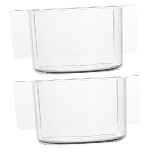 HAPINARY 2sets Papagei Vogel Feeder Vogel Käfig Zubehör Kunststoff Lebensmittel Design Für Pet Shops Individuelle Verwenden 2 Stücke * 2 von HAPINARY