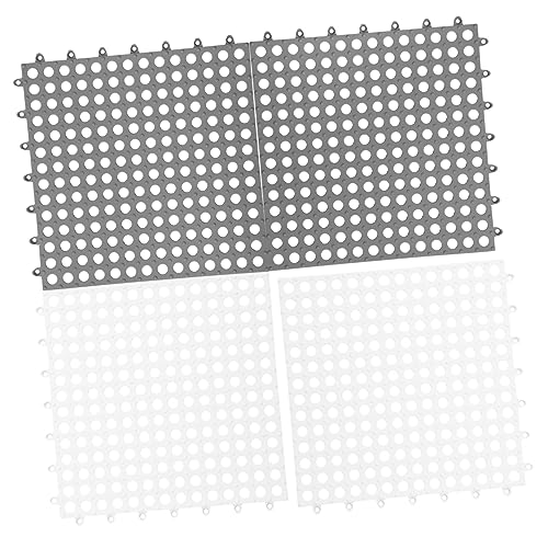 HAPINARY 4stücke Teilige Kaninchen-bodenmatten Für Käfige Wiederverwendbare Plastik-Pads Mit Löchern Geeignet Für Hasen Und Meerschweinchen Leicht Zu Reinigen Und Schmutzabweisend von HAPINARY
