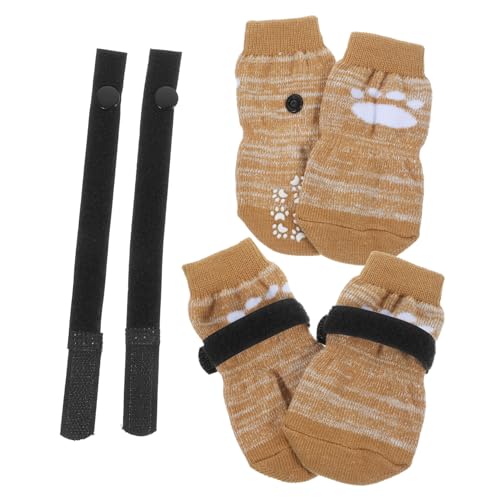 HAPINARY 4er Packung rutschfeste Haustier Socken Für Hunde Winter Socken Für Hunde HAPINARY 4er Packung rutschfeste Haustier Socken Für Hunde Winter Socken Für Hunde von HAPINARY