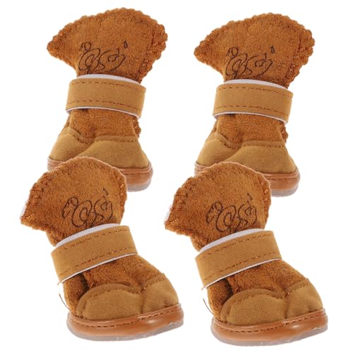 HAPINARY Hundeschuhe Winter Für Hunde Und Welpen Schneestiefel Mit Fleece-Innenfutter rutschfeste Sohlen Schützen Vor Kälte Und Nässe HAPINARY Hundeschuhe Winter Für Hunde Und Welpen Schneestiefel Mit Fleece-Innenfutter rutschfeste Sohlen Schützen Vor Kälte Und Nässe von HAPINARY