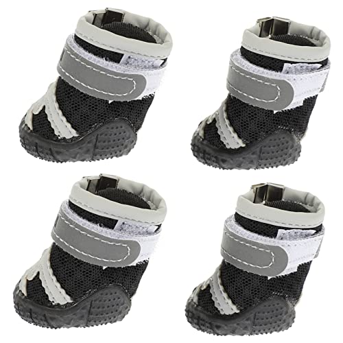 HAPINARY Atmungsaktive Hundeschuhe 4 Stück Haustierbedarf Mesh-welpenschuhe – Schuhe Für Draußen Bequeme Hundeschuhe Zum Schutz Der Pfoten des Haustiers HAPINARY Atmungsaktive Hundeschuhe 4 Stück Haustierbedarf Mesh-welpenschuhe – Schuhe Für Draußen Bequeme Hundeschuhe Zum Schutz Der Pfoten des Haustiers von HAPINARY