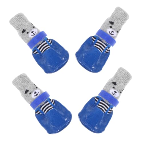 HAPINARY Haustierschuhe Für Hunde 4 Stück Waschbar Auswechselbare Hundesocken Atmungsaktiv Für Drinnen Und Draußen HAPINARY Haustierschuhe Für Hunde 4 Stück Waschbar Auswechselbare Hundesocken Atmungsaktiv Für Drinnen Und Draußen von HAPINARY