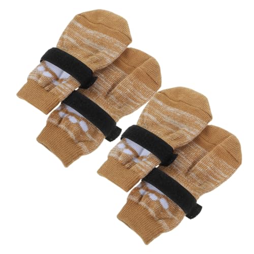 HAPINARY 4 Stück Haustiersocken, Hundesocken, Hunde Griffsocken Für Den Innenbereich, Waschbare Pfotenschützer, Wiederverwendbare Pfotenschützer, Griffsocken Für Hunde, Pfotensocken, von HAPINARY