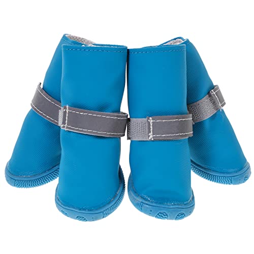 HAPINARY 4er-Set rutschfeste Hundeschuhe Schützende Haustierschuhe Für Reflektierende Outdoor-Schuhe Für Hunde von HAPINARY