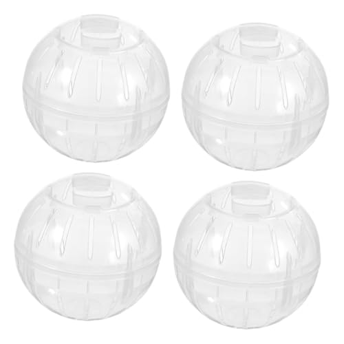 HAPINARY 4 Stück Jogging-Ball- Hamster-Joggingball- Hamster Laufball Zubehör für Kleintierkäfige für kleine Tieraktivitäten Plastik Transparent HAPINARY 4 Stück Jogging-Ball- Hamster-Joggingball- Hamster Laufball Zubehör für Kleintierkäfige für kleine Tieraktivitäten Plastik Transparent von HAPINARY
