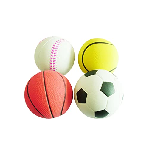 HAPINARY 4 Stück knete Spielzeug knetspielzeug hundetraining chew Toy Dog Activity Hunde trainingsspielzeug quietschspielzeug für Hunde hundspielzeug tschukball Perlmutt Gummiball erröten von HAPINARY