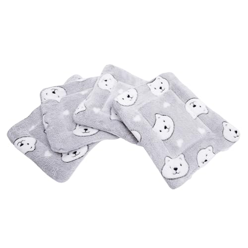 HAPINARY 4er-Pack Meerschweinchen-Decken weiche warme Isomatte für Kleintiere Hamsterbettwäsche isolierte Haustierdecke Meerschweinchen-Betttuch von HAPINARY
