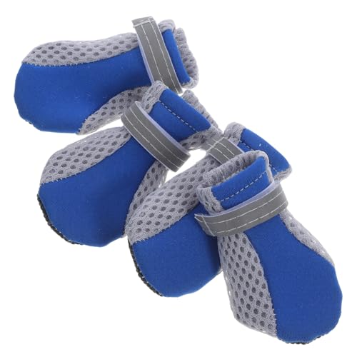 HAPINARY Hundeschuhe 4-teiliges Set Nicht Schützende Haustierschuhe Aus Netzstoff Für Hunde Katzenschuhe Welpenschuhe Geeignet Für Outdoor-aktivitäten HAPINARY Hundeschuhe 4-teiliges Set Nicht Schützende Haustierschuhe Aus Netzstoff Für Hunde Katzenschuhe Welpenschuhe Geeignet Für Outdoor-aktivitäten von HAPINARY