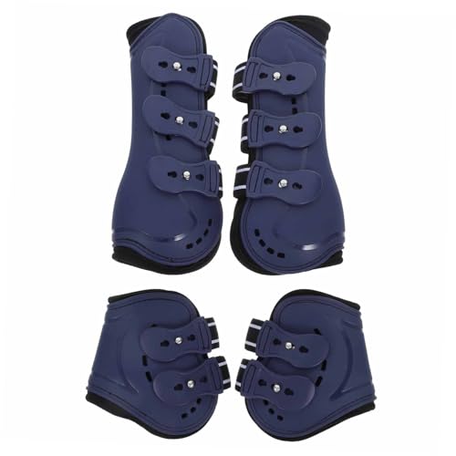 HAPINARY 4 Stück Pferdebeingamaschen, Pferdebeinschützer, Pferdestiefel, Reitstiefel, Pferdebeinschutzgamaschen, Pferdestiefel, Pferdebeinschutzabdeckung, Pferdebeingamasche Vorne Und von HAPINARY