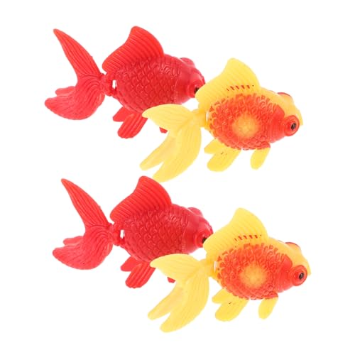HAPINARY 4 Stück Realistische Schwimmende Goldfische Kunststoff Aquarium Dekoration Bunte Miniatur Fische für Teich Terrarium Wohn Bürodeko ohne Pflegeaufwand HAPINARY 4 Stück Realistische Schwimmende Goldfische Kunststoff Aquarium Dekoration Bunte Miniatur Fische für Teich Terrarium Wohn Bürodeko ohne Pflegeaufwand von HAPINARY