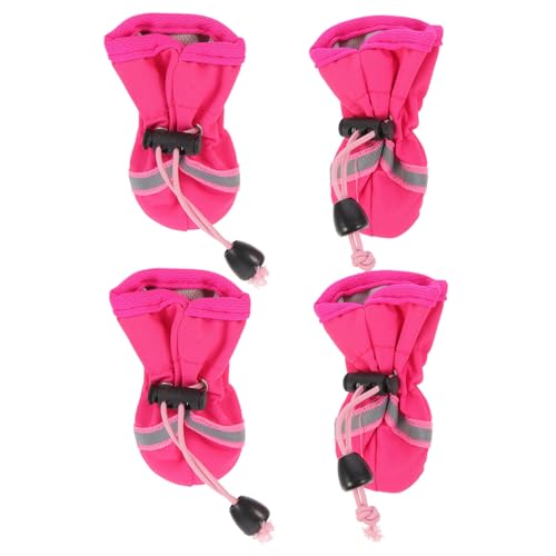 HAPINARY 4 Stück Teiliges wasserdichte Hundeschuhe aus Robustem Material rutschfeste Pfotenschutz Schuhe für Kleine bis Mittlere Hunde Einfach Anzuziehen für Outdoor und Indoor Gebrauch HAPINARY 4 Stück Teiliges wasserdichte Hundeschuhe aus Robustem Material rutschfeste Pfotenschutz Schuhe für Kleine bis Mittlere Hunde Einfach Anzuziehen für Outdoor und Indoor Gebrauch von HAPINARY