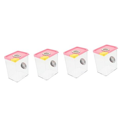 HAPINARY 4 Stück Transparente Futterbox Für Reptilien Kleiner Reptilientank Reptilien Transportkäfig Frosch Lebensraum Springspinne Gehege Zubehör Eidechsentank Tier HAPINARY 4 Stück Transparente Futterbox Für Reptilien Kleiner Reptilientank Reptilien Transportkäfig Frosch Lebensraum Springspinne Gehege Zubehör Eidechsentank Tier von HAPINARY