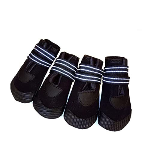 HAPINARY Hundestiefel für Haustiere 4er-Pack wasserdicht warm rutschfest reflektierend verstellbar bequem für den Winter von HAPINARY