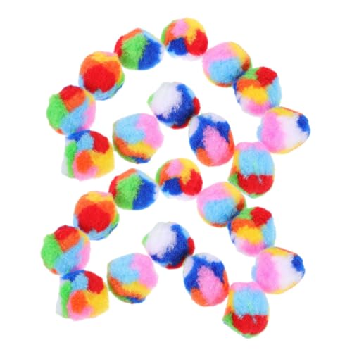 HAPINARY 40 Stück Plüsch-Katzenball-Spielzeug Regenbogen-Design interaktives Kätzchen-Spielzeug für verspielte Katzen HAPINARY 40 Stück Plüsch-Katzenball-Spielzeug Regenbogen-Design interaktives Kätzchen-Spielzeug für verspielte Katzen von HAPINARY