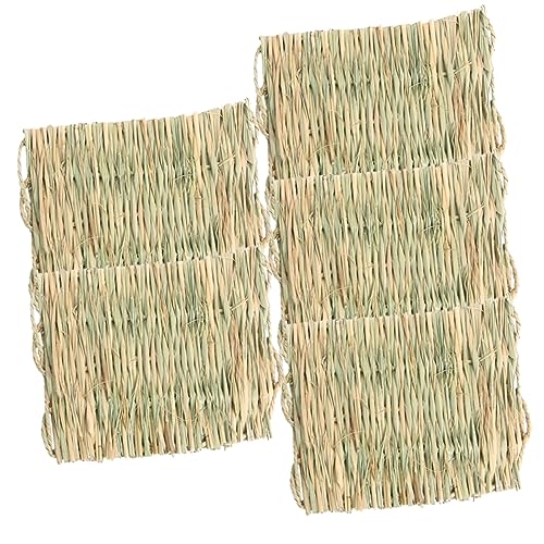 HAPINARY Strohmatte für Häschen 5er-Pack Einstreu für Kleintiere für Kaninchen Meerschweinchen Chinchillas gewebte Grasmatte sicherer Spaß für Tiere HAPINARY Strohmatte für Häschen 5er-Pack Einstreu für Kleintiere für Kaninchen Meerschweinchen Chinchillas gewebte Grasmatte sicherer Spaß für Tiere von HAPINARY