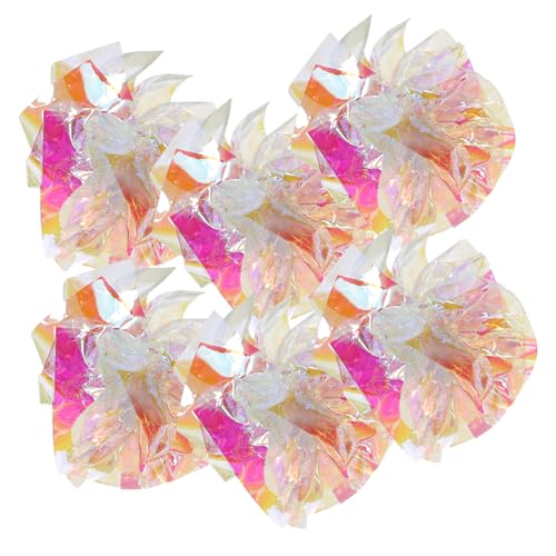 HAPINARY 5 Stück Katzenpapier Knisterbälle, Leichtes Katzenspielzeug, Bunte Knisterbälle, Kätzchen, Interaktives Spielzeug, Knisterbälle Für Katzen Und Kätzchen, Knisterbälle Für Katzen, von HAPINARY