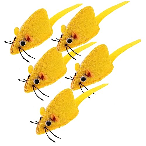HAPINARY Adoptieren Sie Canvas-Material 5 Stück Weiche Fleece-kätzchen-mäuse Spielzeug für Katzenspielzeug HAPINARY Adoptieren Sie Canvas-Material 5 Stück Weiche Fleece-kätzchen-mäuse Spielzeug für Katzenspielzeug von HAPINARY